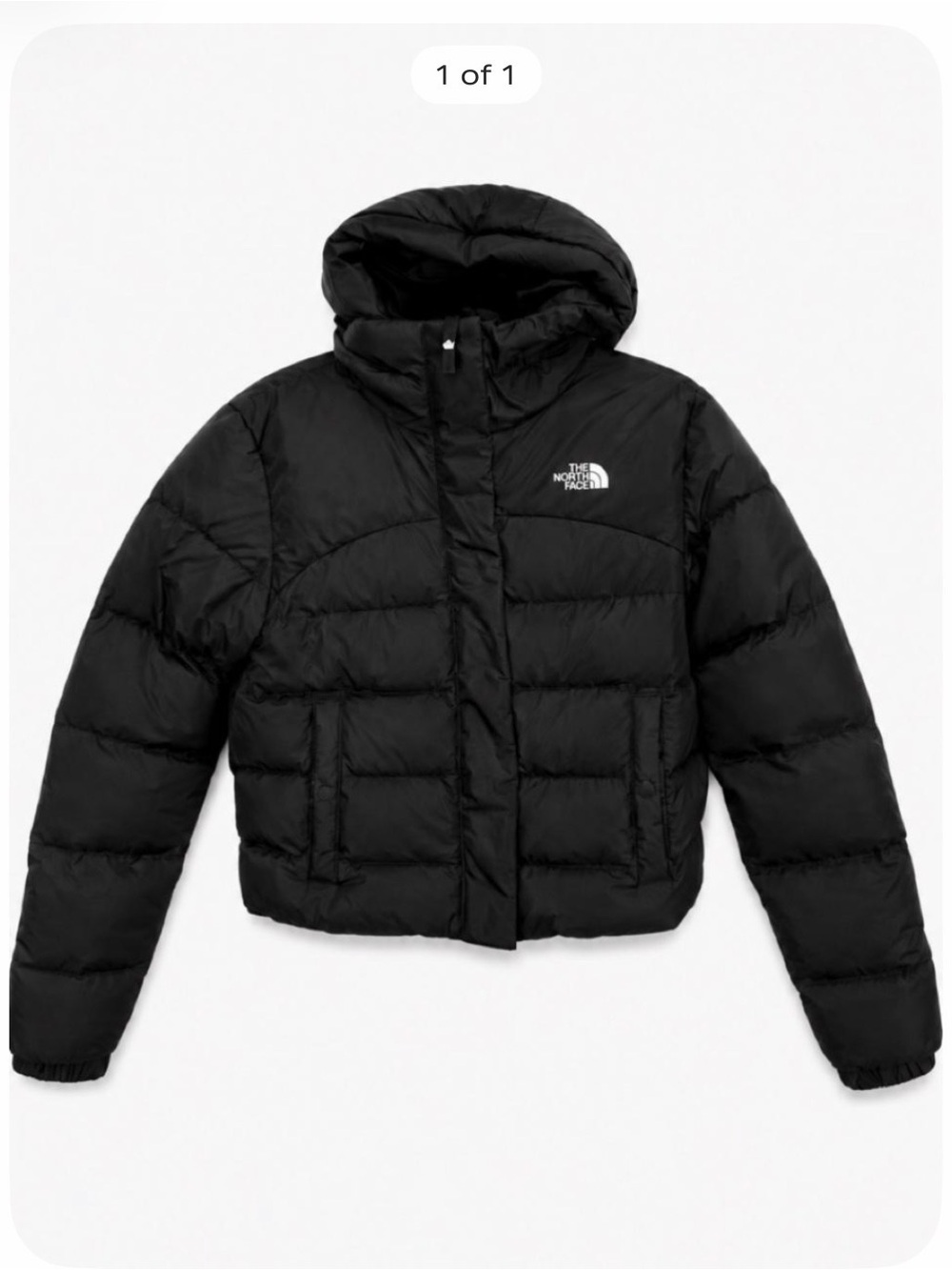 The North Face Women’s Black Short Puffer Hooded Jacket - Picture 2 of 6